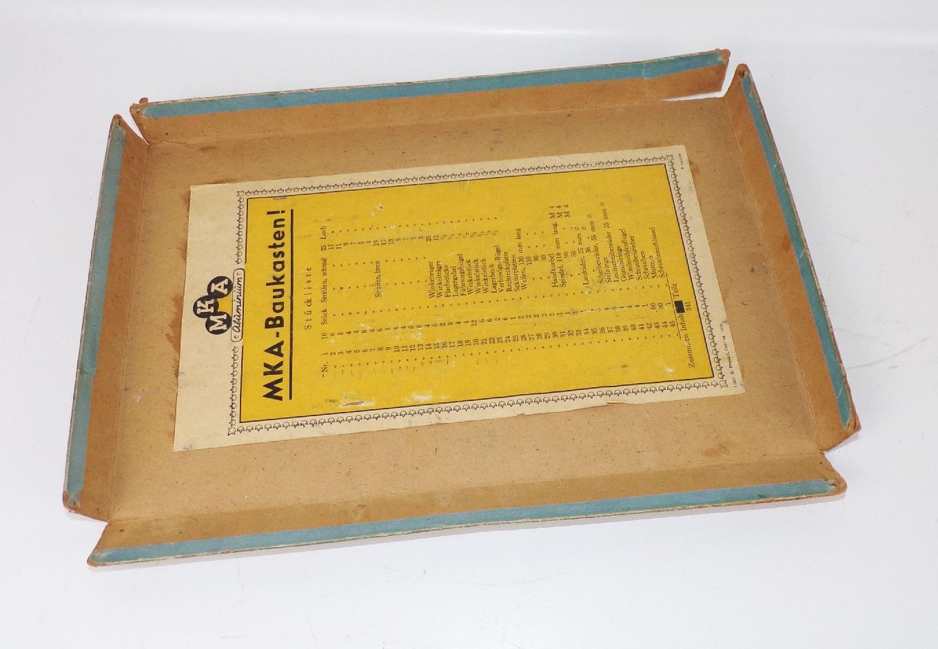 Alter MKA Aluminium Baukasten Metallbaukasten 