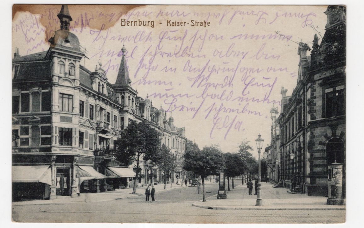 Ak Bernburg Kaiserstraße 1927