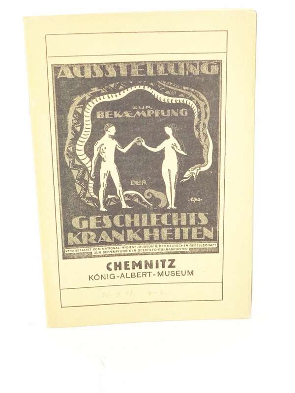Geschlechtskrankheiten und ihre Bekämpfung 1919 Austellung Chemnitz 