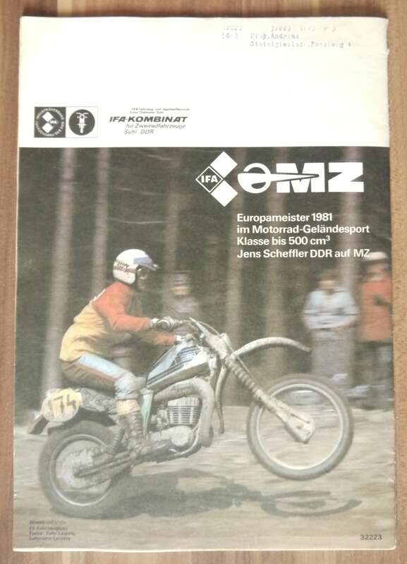 KFT DDR Zeitschrift Coupe Skoda Garde Interview S 51 Enduro 1981
