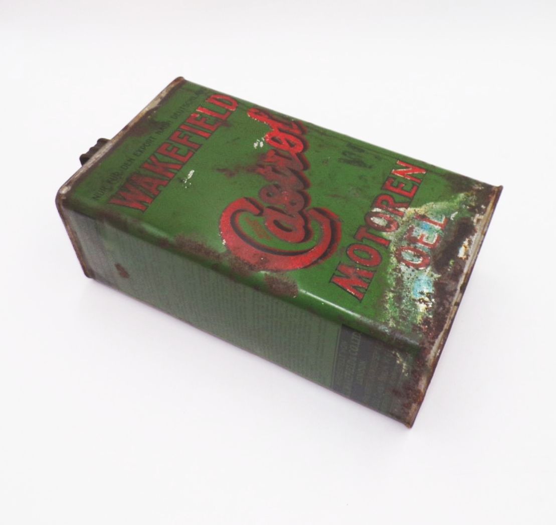 Alter Kanister Wakefield Castrol Motoren Oel Deutschland um 1930 Sammler