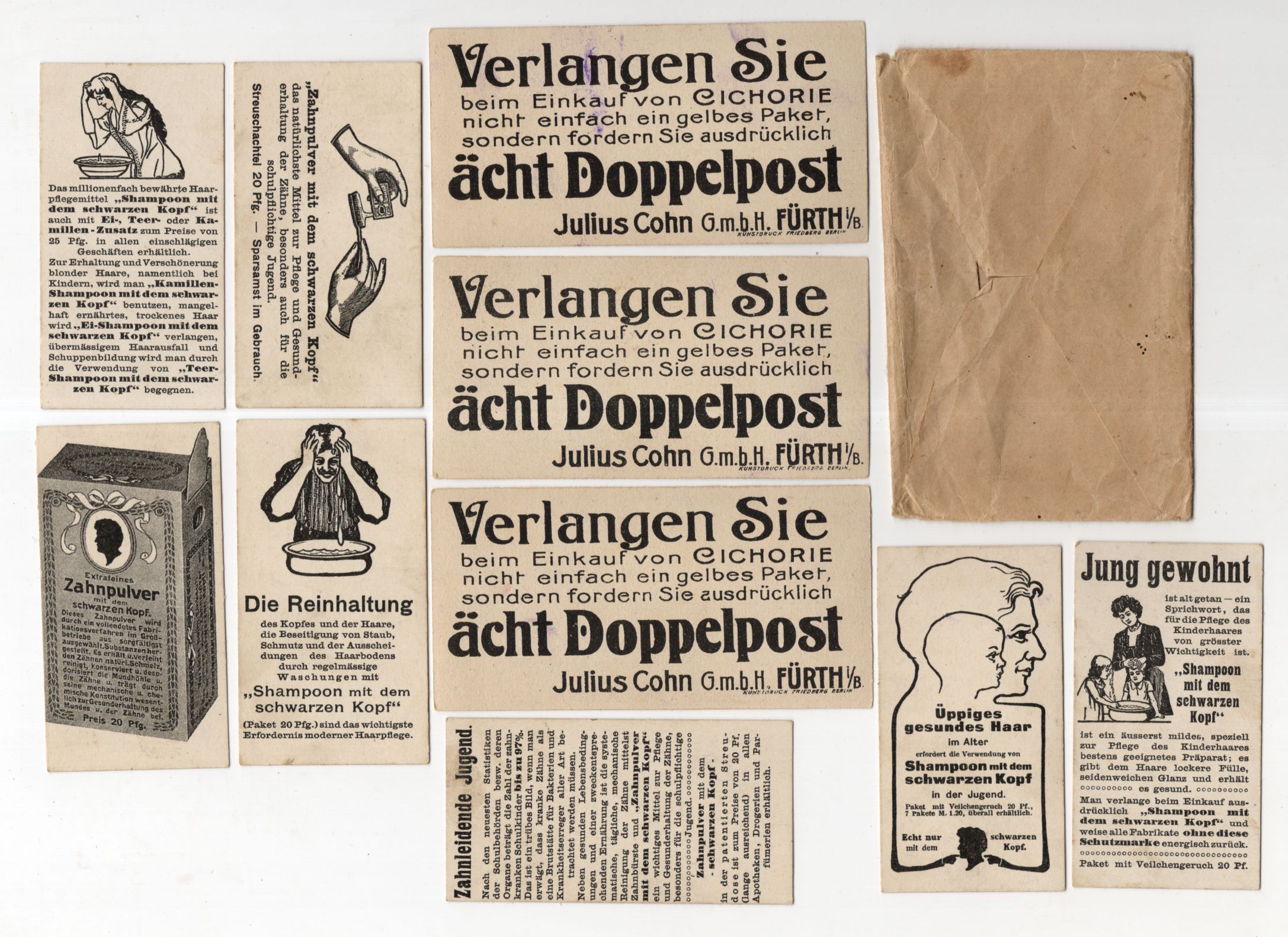 Schwarzkopf Zauberkarten Reklame Spiel und Sammelbilder Julius Cohn Fürth Schwarzkopf Zauberkarten Reklame Spiel und Sammelbilder Julius Cohn Fürth