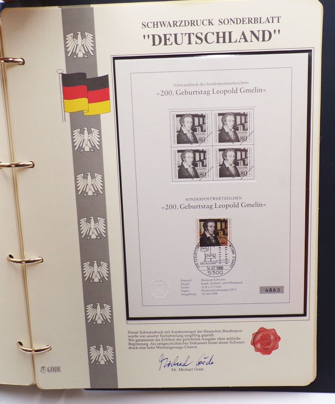 2 x Göde Alben Schwarzdruck Sonderblätter 118 Blätter