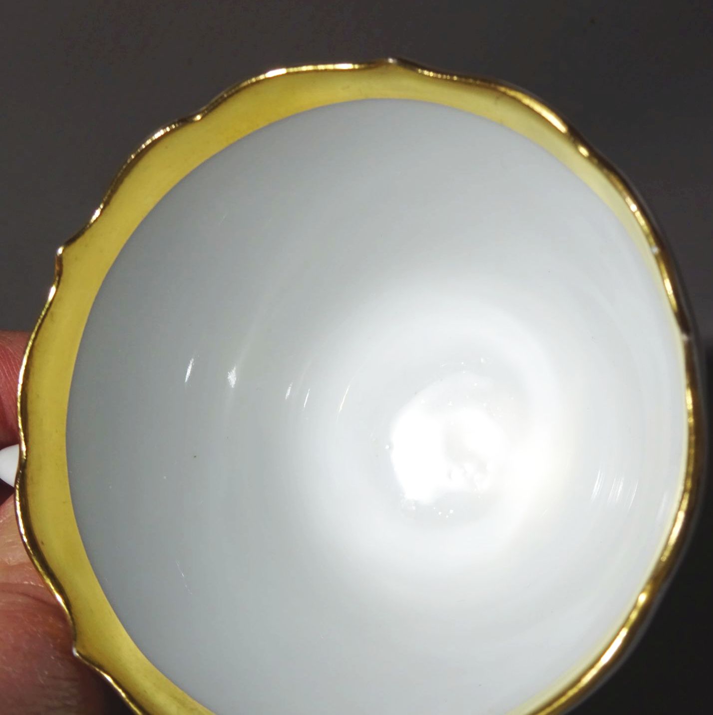 Meissen Mokka Gedeck Schwanenhals Weinlaub Goldrand 1 Wahl Porzellangedeck 2 teilig 