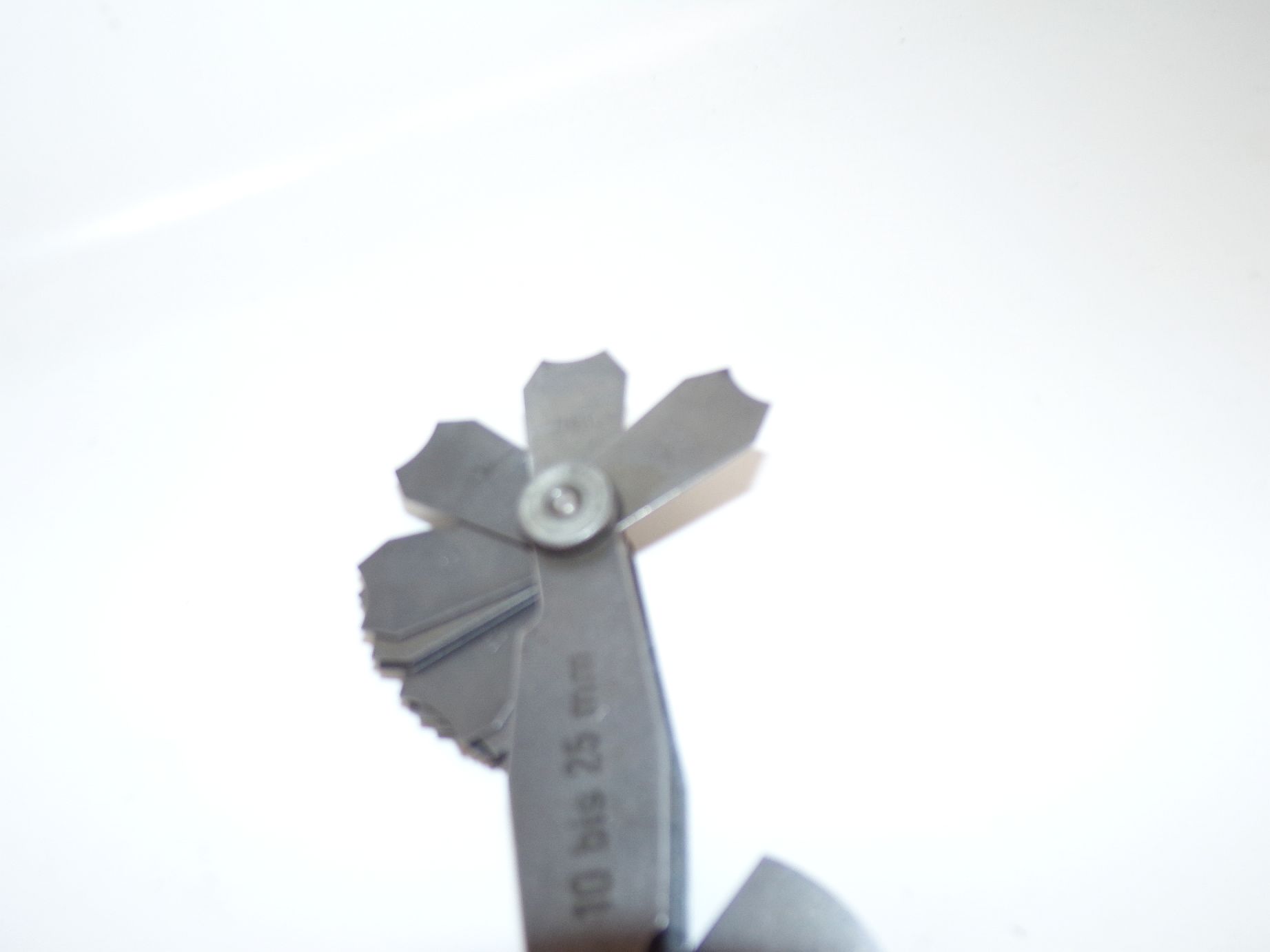 Remeba Dessau Lehre Radienlehre Messwerkzeug 10 bis 25 mm Metall DDR