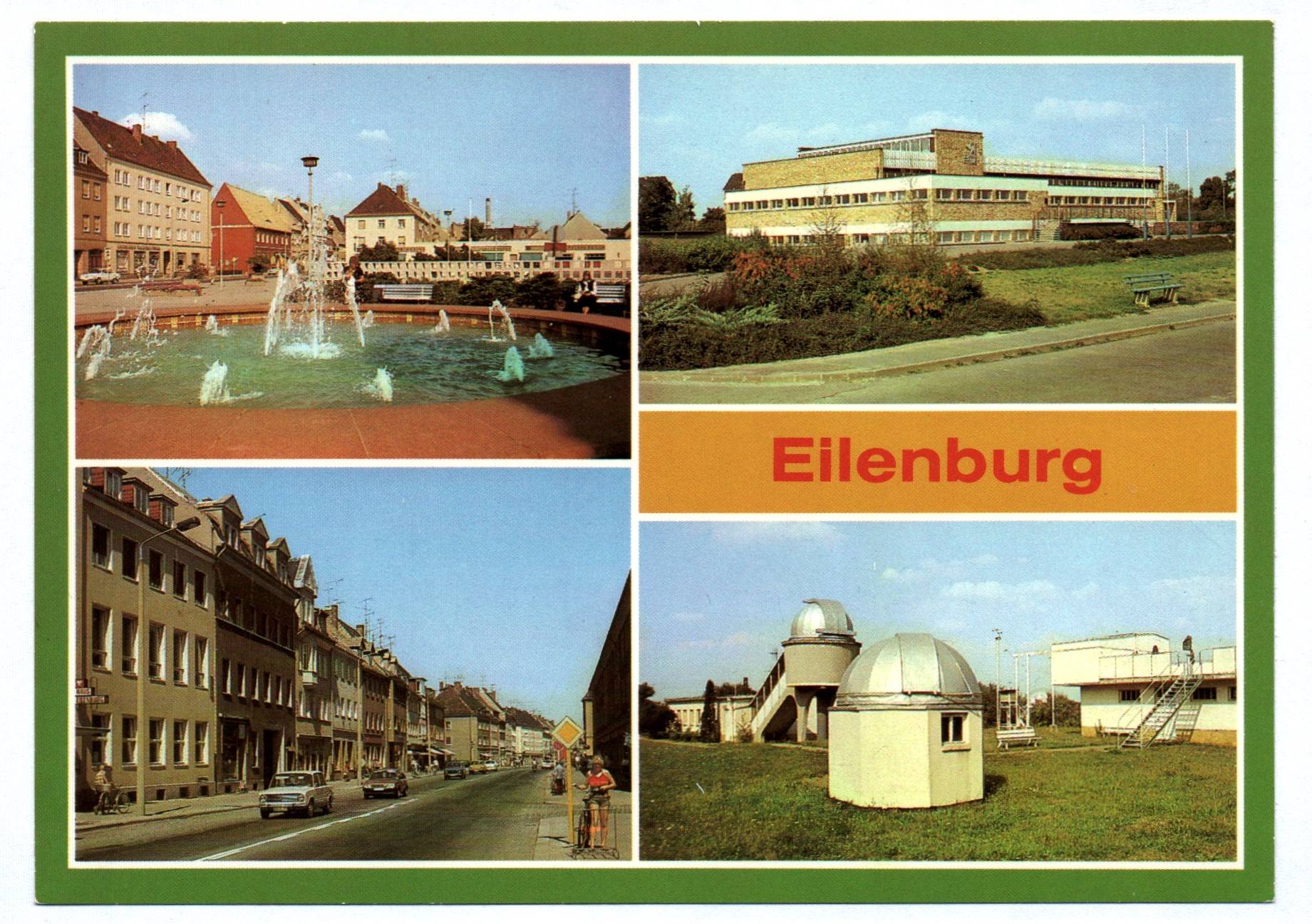 Ak Eilenburg 1986 Markt Schwimmhalle Sternwarte