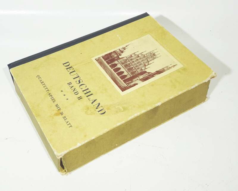 Schmid Deutschland Band II mit Ostpreußen Quartett 1930er Kartenspiel