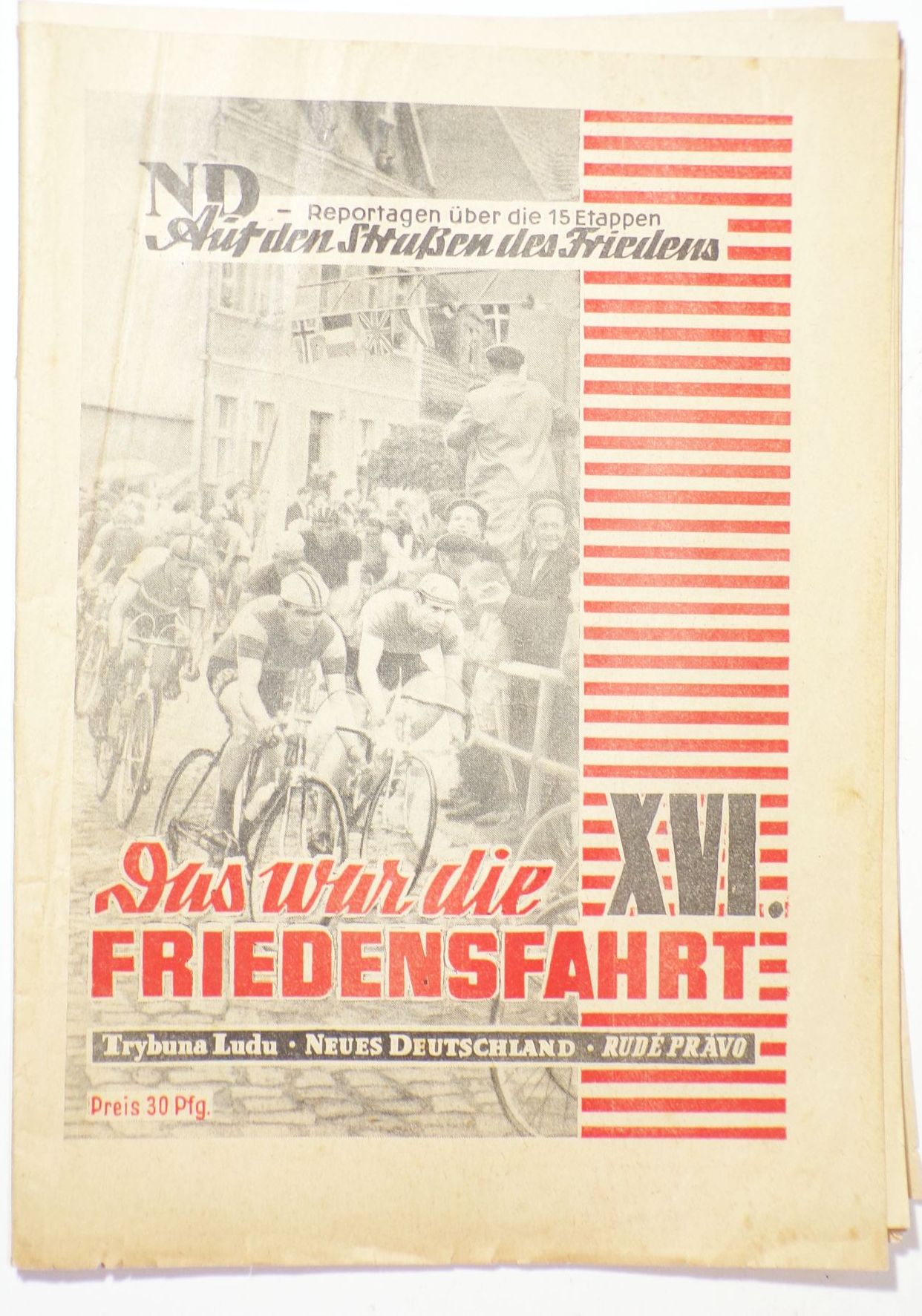 Neues Deutschland Reportage Friedensfahrt 1960er Jahre Auswahl