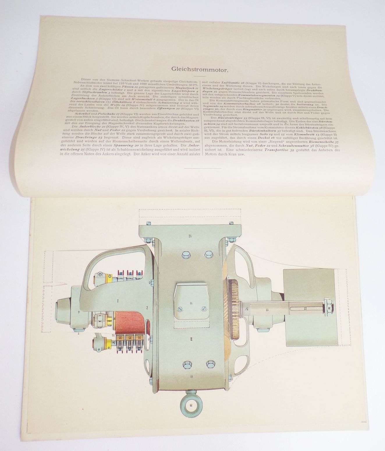 Gleichstrommotor Modell Blücher Moderne Technik um 1910 zerlegbares Lehrmittel