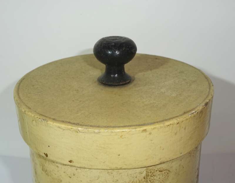 Alte Apotheker Gefässe Behälter Apothekergefäß 6 Stück Holz Pappe um 1910