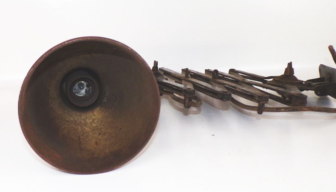 Alte Scherenlampe Werkstattlampe Fabriklampe E27 Vintage Leuchte Alte Scherenlampe Werkstattlampe Fabriklampe E27 Vintage Leuchte