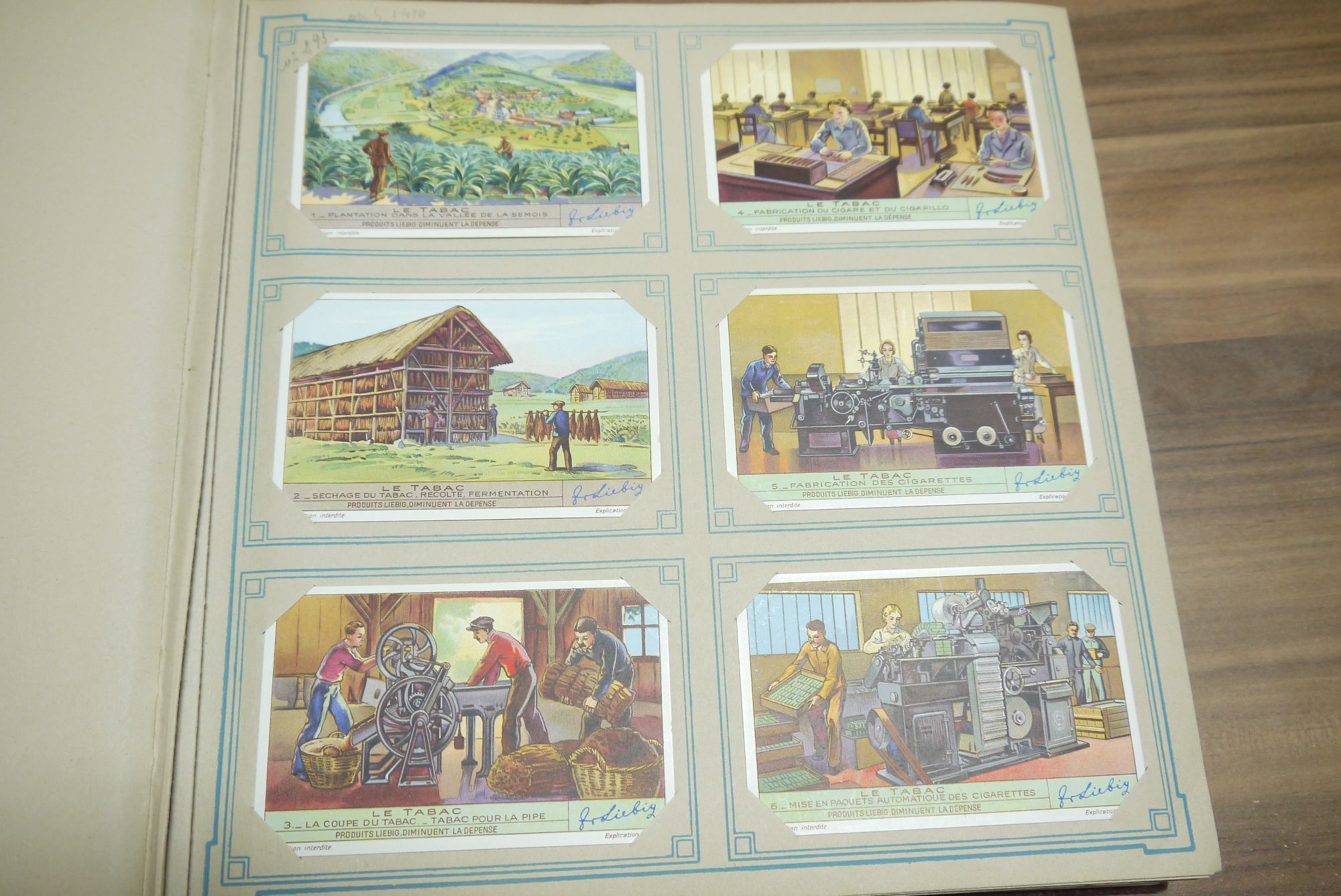 Liebig Sammelbilder Chromo 49 Seiten voll 294 Karten Sammelbilderalbum