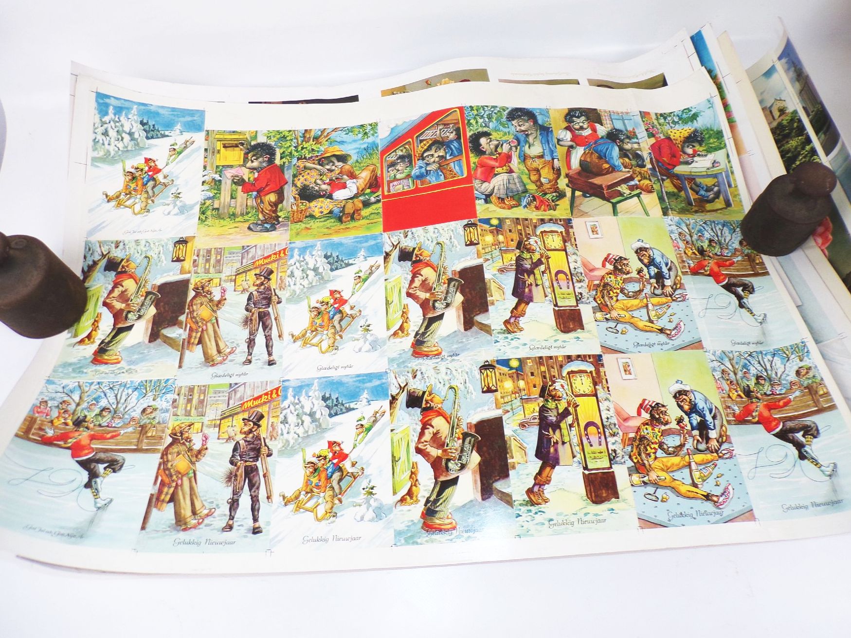 Druckbögen Muster DDR Ansichtskarten Postkarten Mecki Blumen Künster Druckbögen Muster DDR Ansichtskarten Postkarten Mecki Blumen Künster