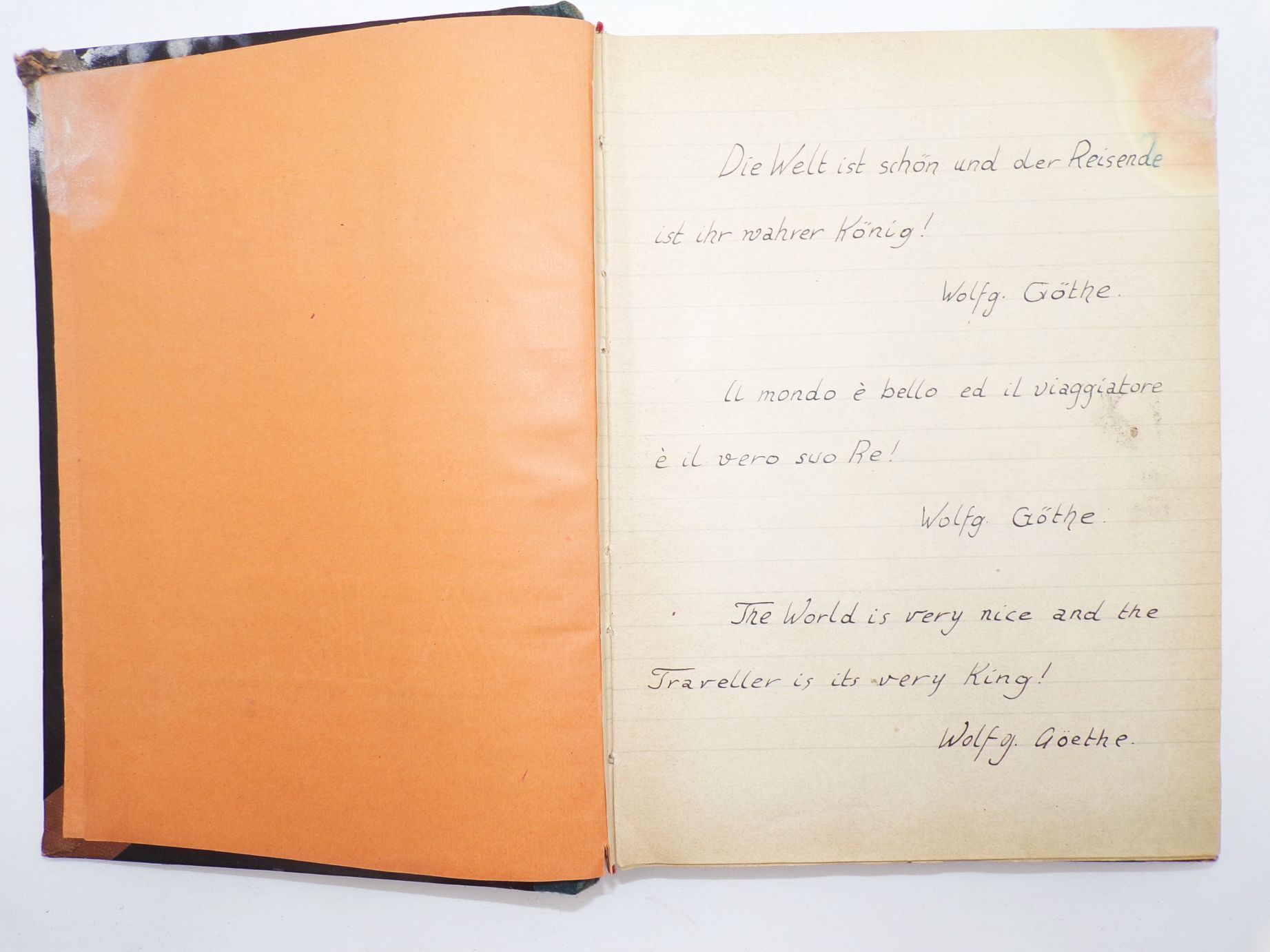 Reisetagebuch Italien 1933 Drittes Reich handgeschrieben mit Postkarten Fotos und Ausschnitten Reisetagebuch Italien 1933 Drittes Reich handgeschrieben mit Postkarten Fotos und Ausschnitten