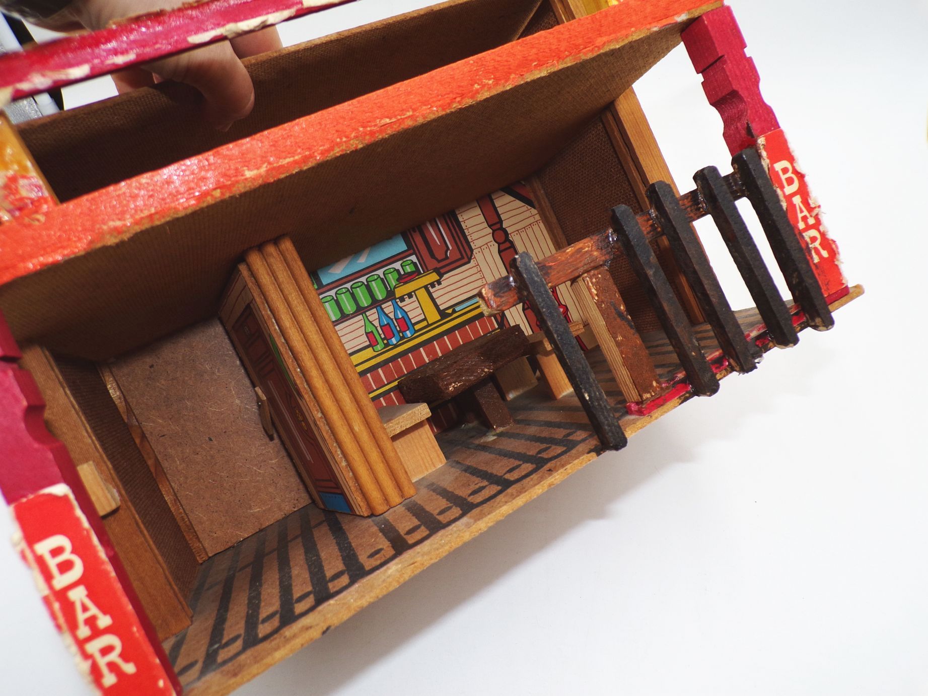 Konvolut Wildwest Häuser Saloon DDR