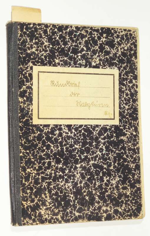 Handgeschriebenes Buch weiblicher RAD 1942 Rundbrief 