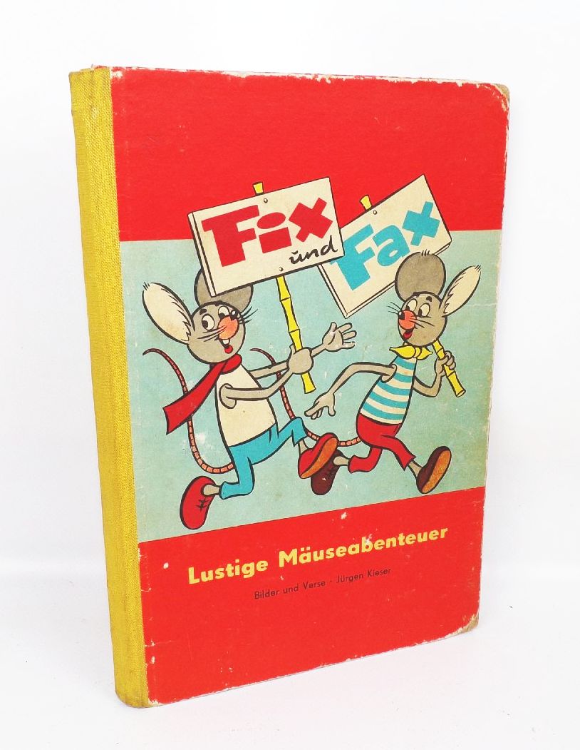 Fix und Fax Lustige Mäuseabenteuer Jürgen Kieser Comic 1965 Atze Rot Buch