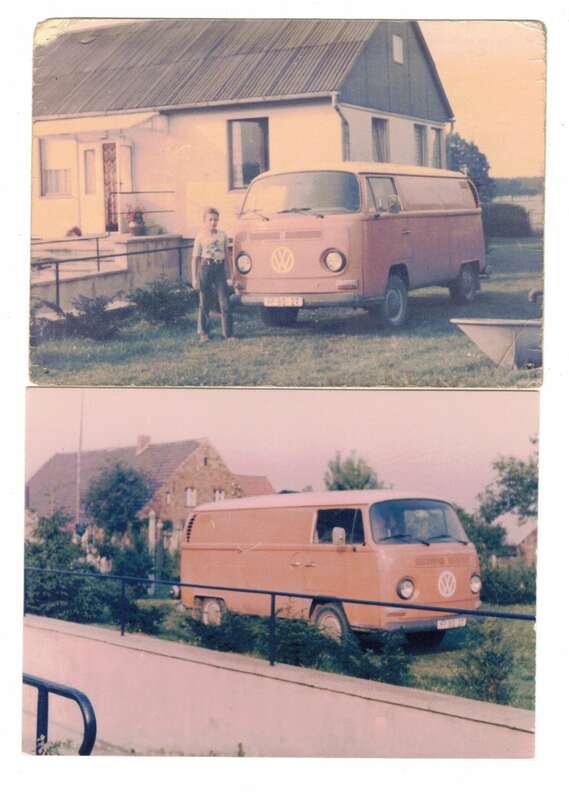 2 x Foto VW Bulli 1981 Color Oldtimer 
