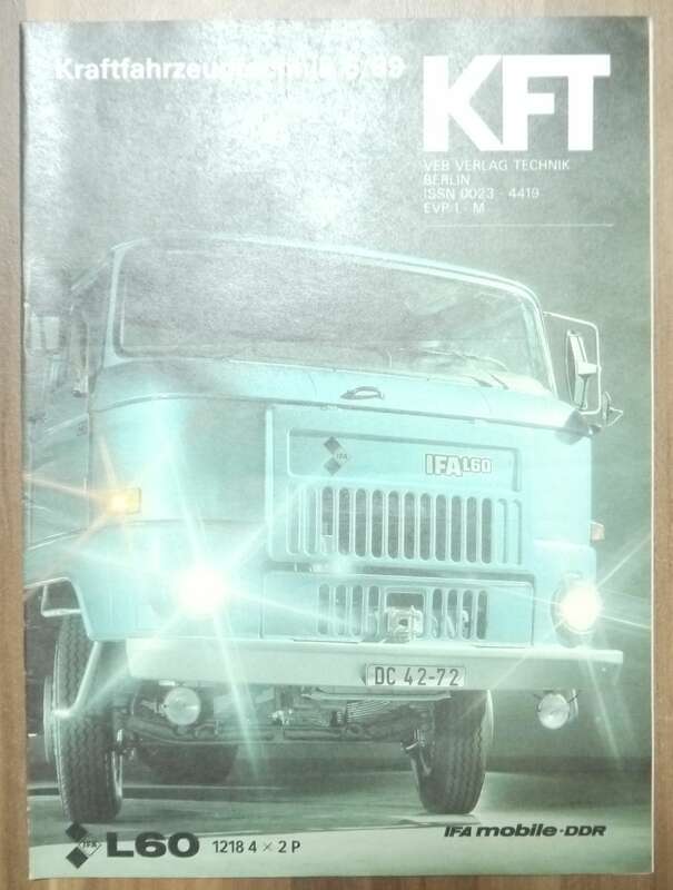 IFA Mobile DDR Zeitschrift KFT Juni 1989 IFAL60 VEB Verlag Kraftfahrzeugtechnik