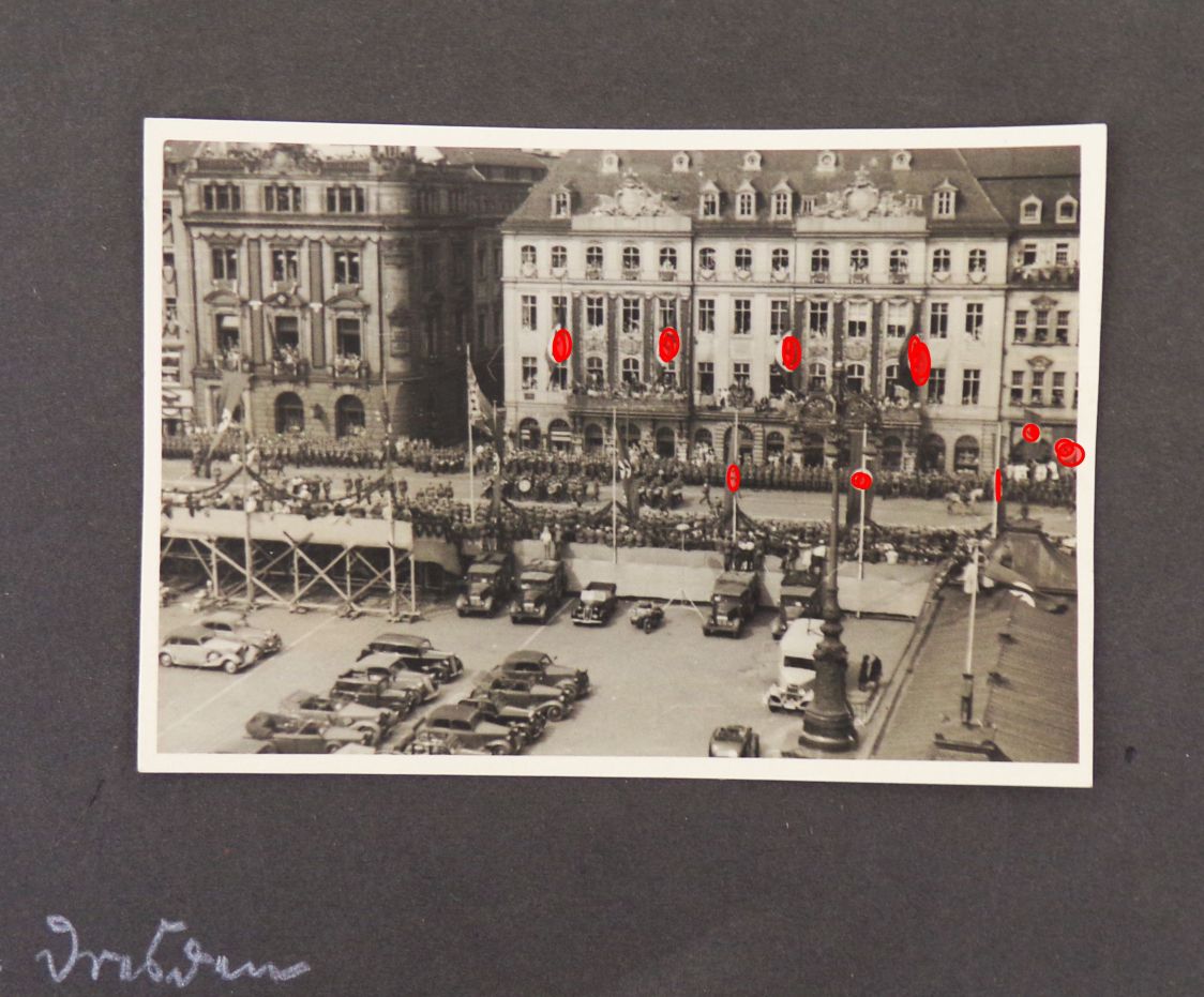4 original Fotos Truppeneinmarsch Dresden 1940 4 original Fotos Truppeneinmarsch Dresden 1940