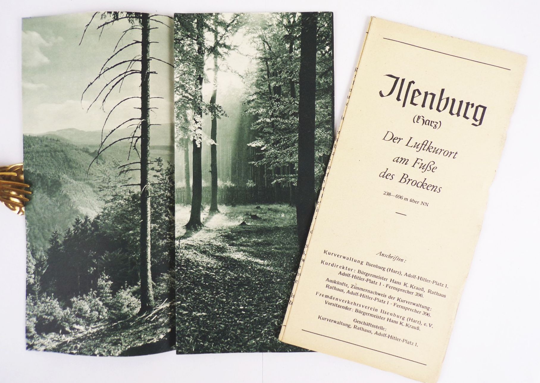 Ilsenburg Harz altes Reiseprospekt 1939 am Fuße des Brockens 