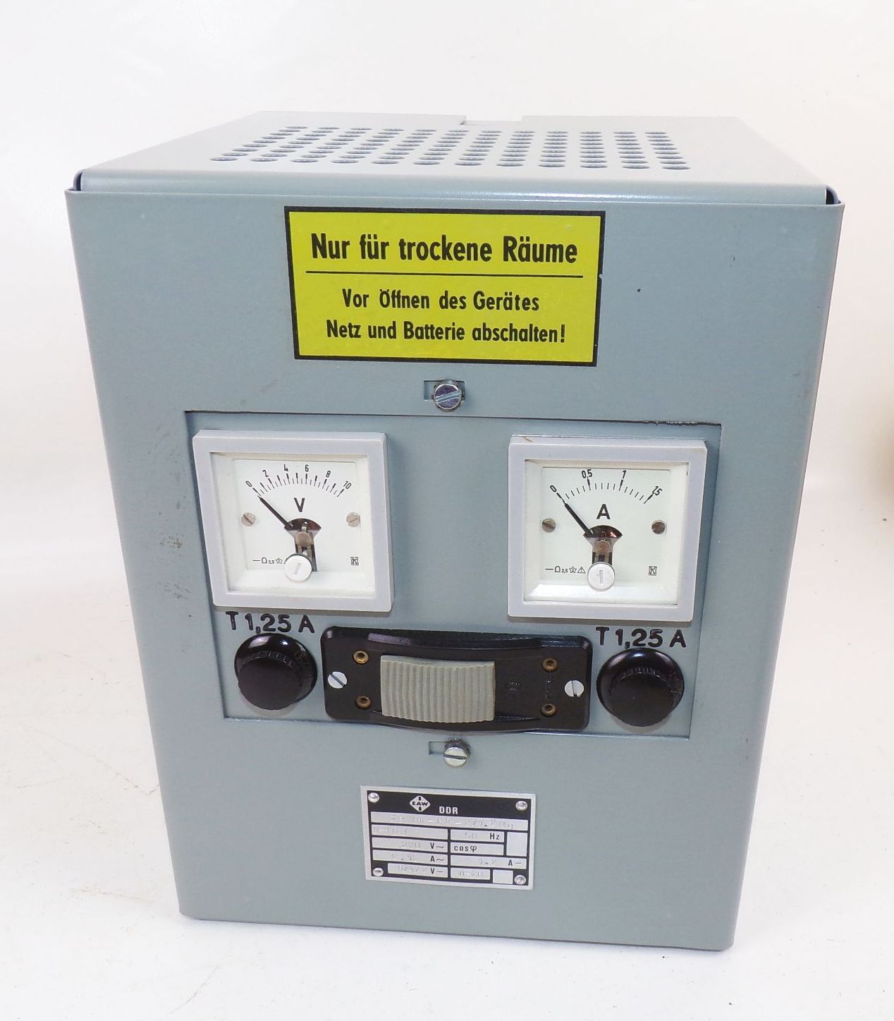 DDR Halbleiter Gleichrichter EAW Originalkarton Batterie Ladegerät