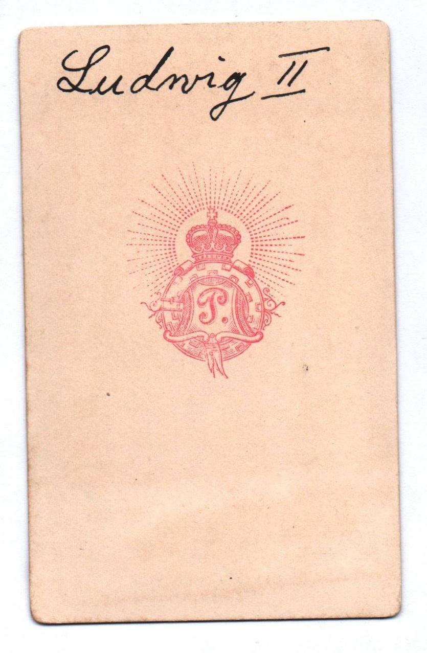 CDV Foto König Ludwig von Bayernum 1890 CDV Foto König Ludwig von Bayernum 1890