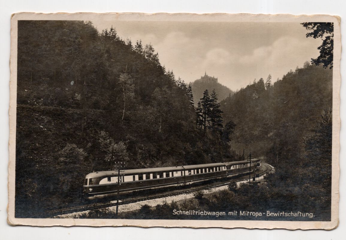 Echtfoto Ak Schnelltriebwagen mit Mitropa Bewirtschaftung um 1930