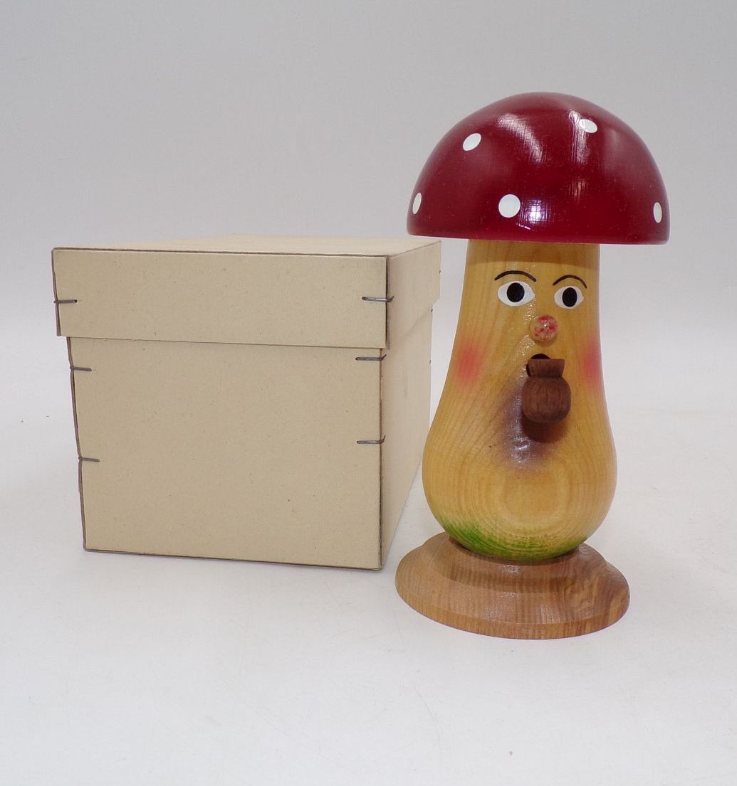 Alter Räuchermann Pilz DDR Räuchermännchen Weihnachtsschmuck