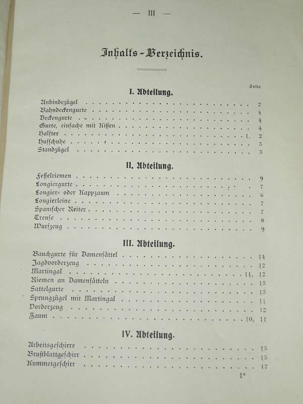 Universal Maßverzeichnis für den Sattler um 1910 Pferdegeschirr Wagenbau  Koffer 
