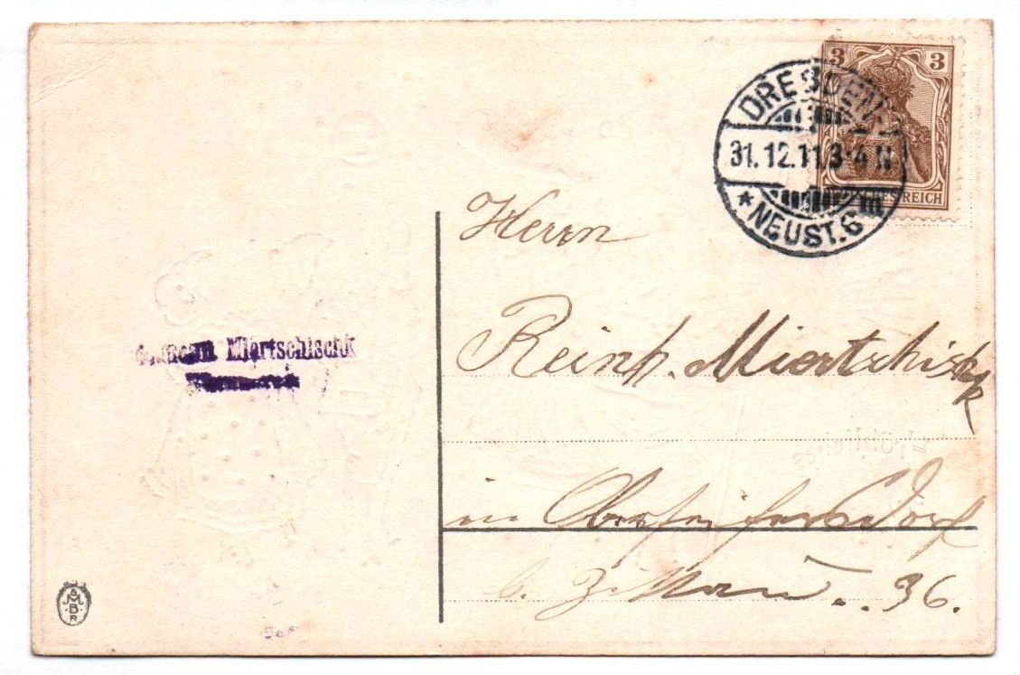 Ak Weihnachtsmann Nachtwächter Neujahr Kinder 1911