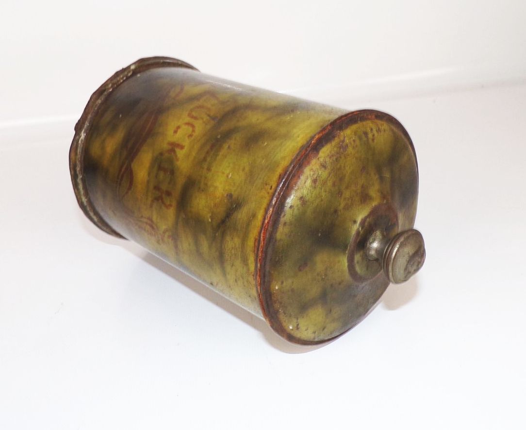 Alte Zuckerdose Blechdose Knauf Jugendstil Deko Vintage