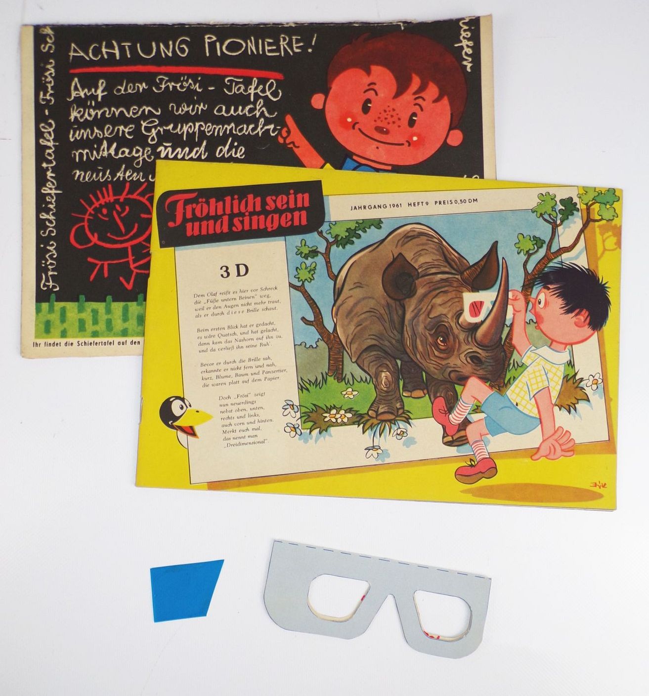 DDR Kinderzeitschrift Frösi Heft 9 von 1961 Umschlag DDR Kinderzeitschrift Frösi Heft 9 von 1961 Umschlag