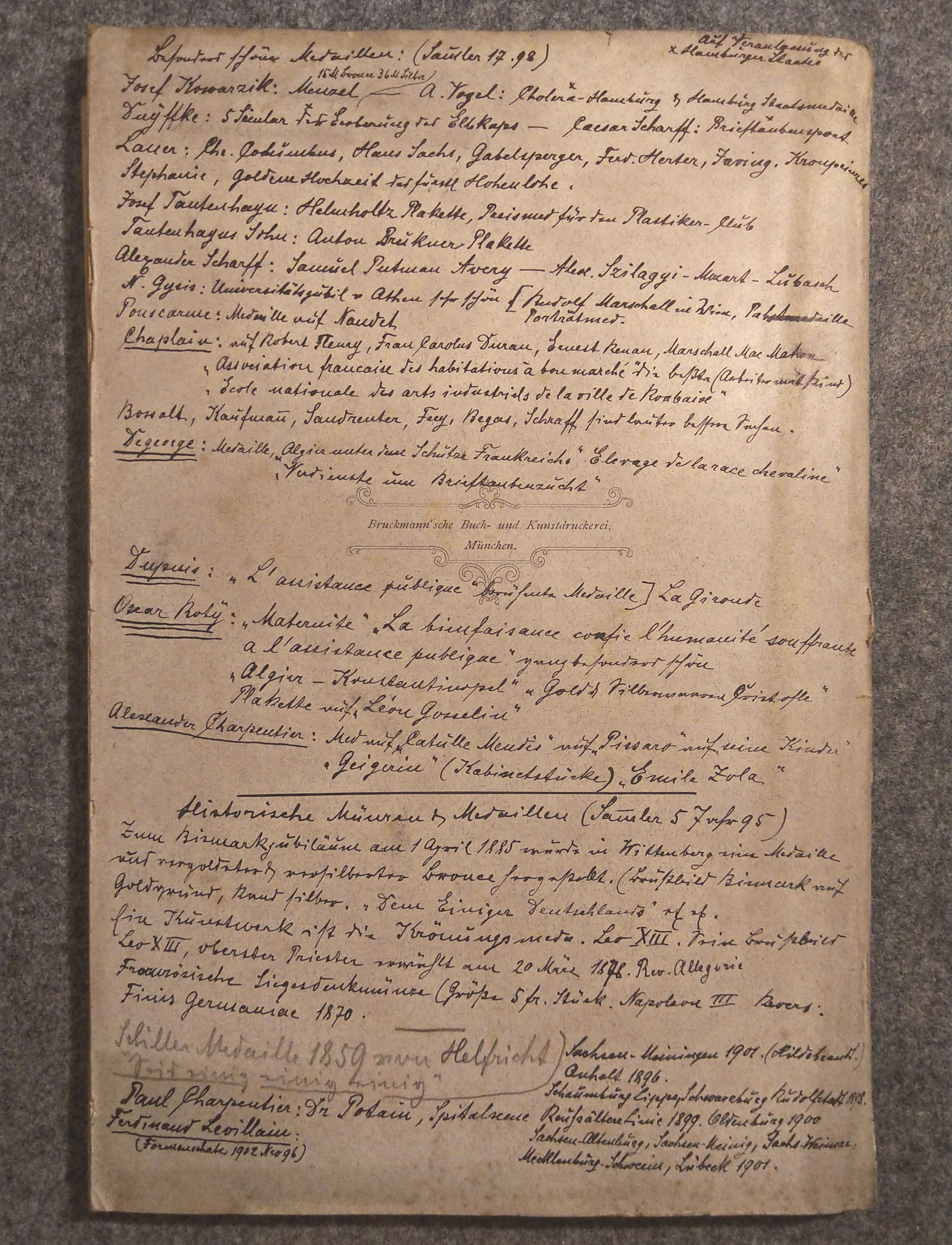 Münzen und Medaillen XII Verzeichnis Katalog 1897 Otto Helbing München Münzen und Medaillen XII Verzeichnis Katalog 1897 Otto Helbing München