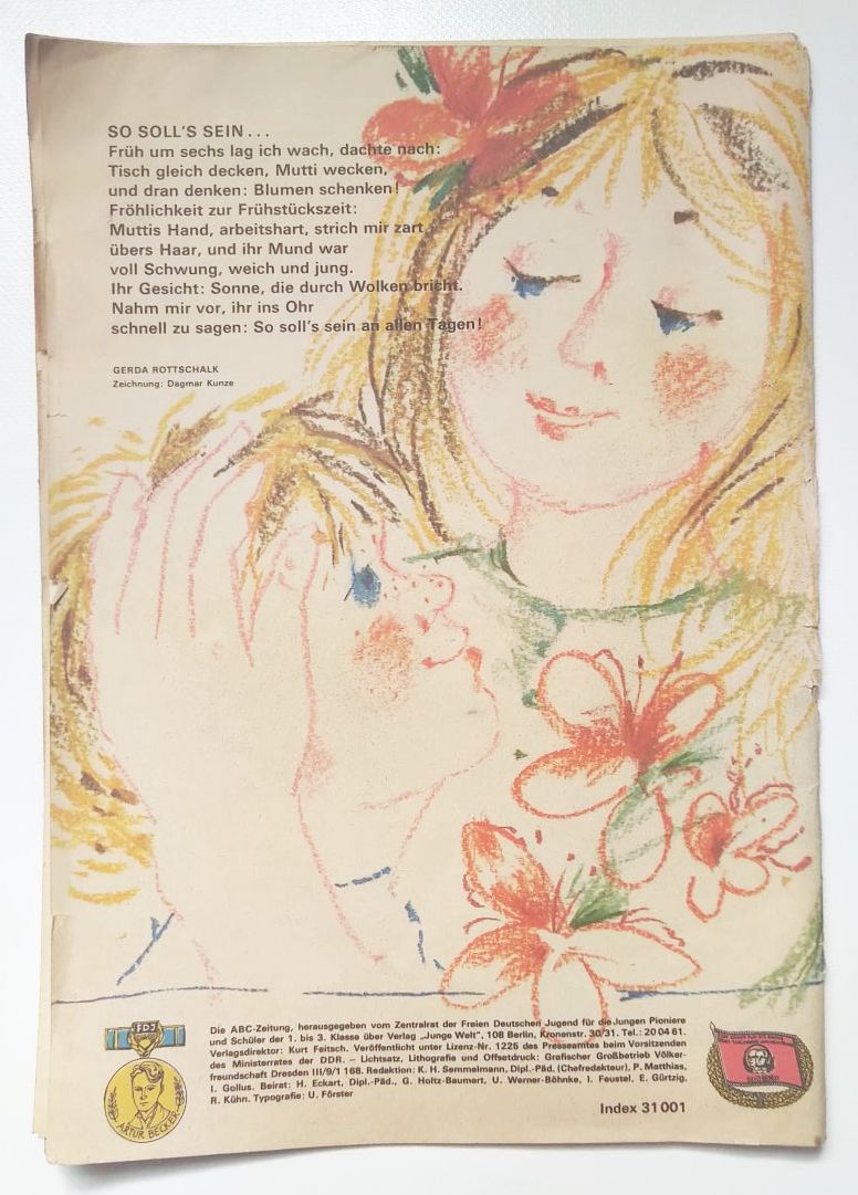Die ABC Zeitung mit Beilage 1967 Nr 68 Kinder Zeitschrift