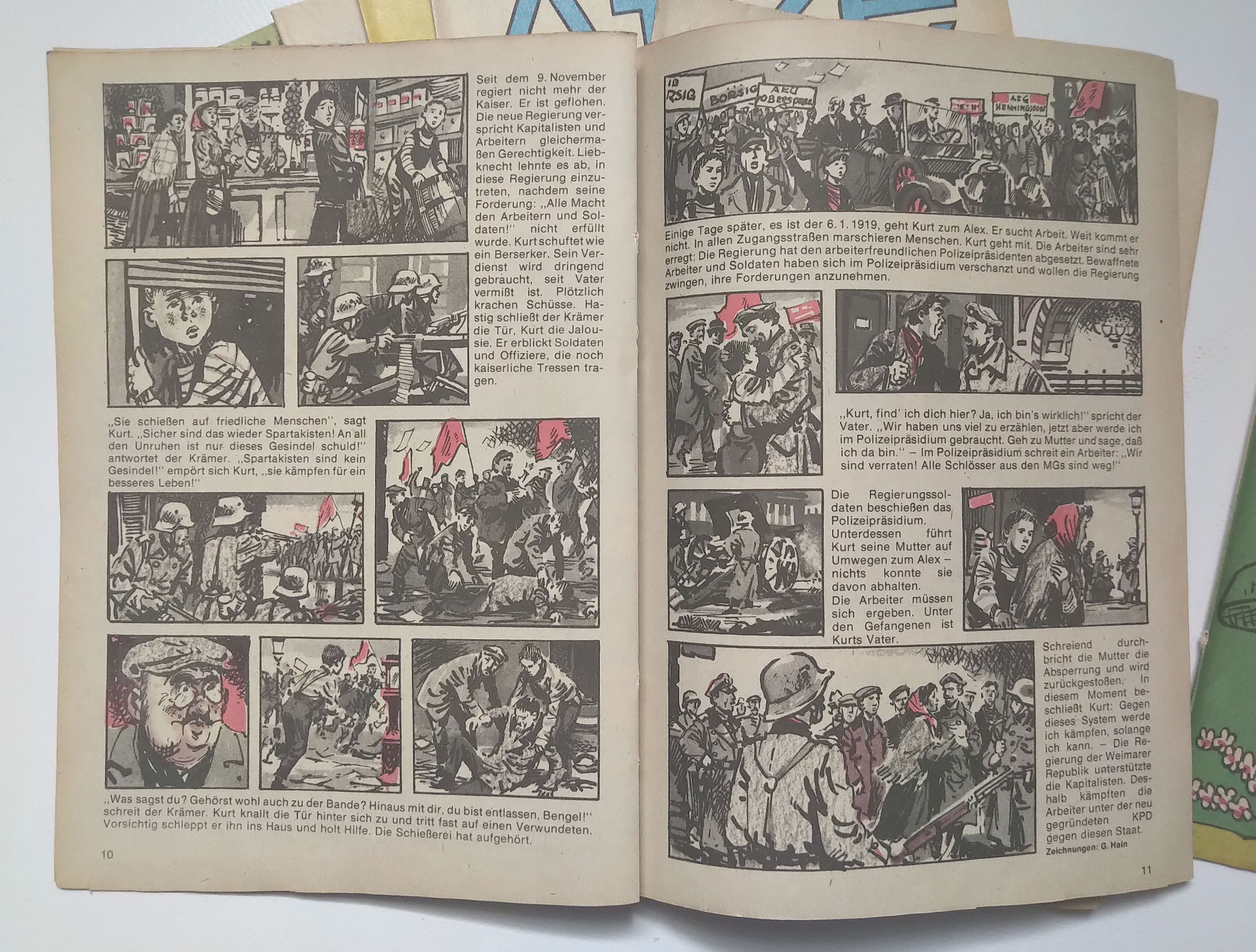 Atze Hefte 1 Jahrgang mit 12 Heften DDR Kinder Comic 1974