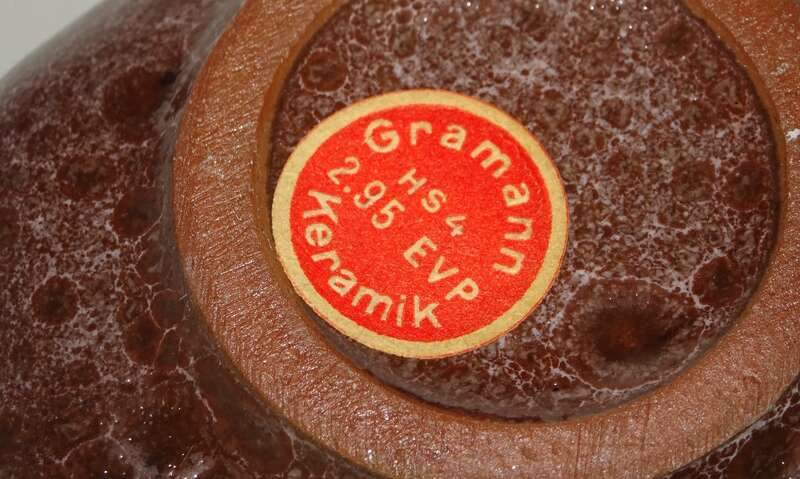 Gramann Keramik 2 St Schalen 1950er Mid Century Vintage Deko Schale