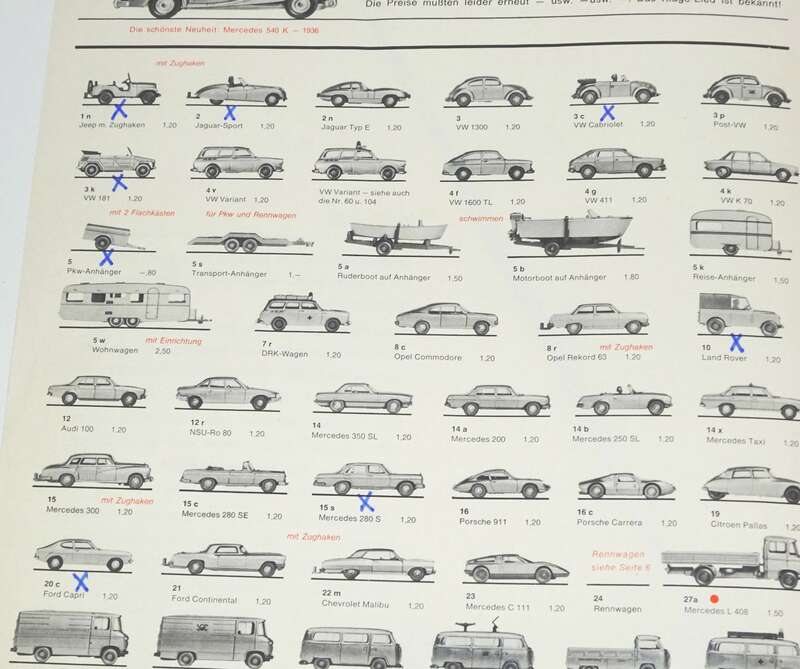 Wiking 1973 H0 Maßstab Miniatur Modelle Automodelle 