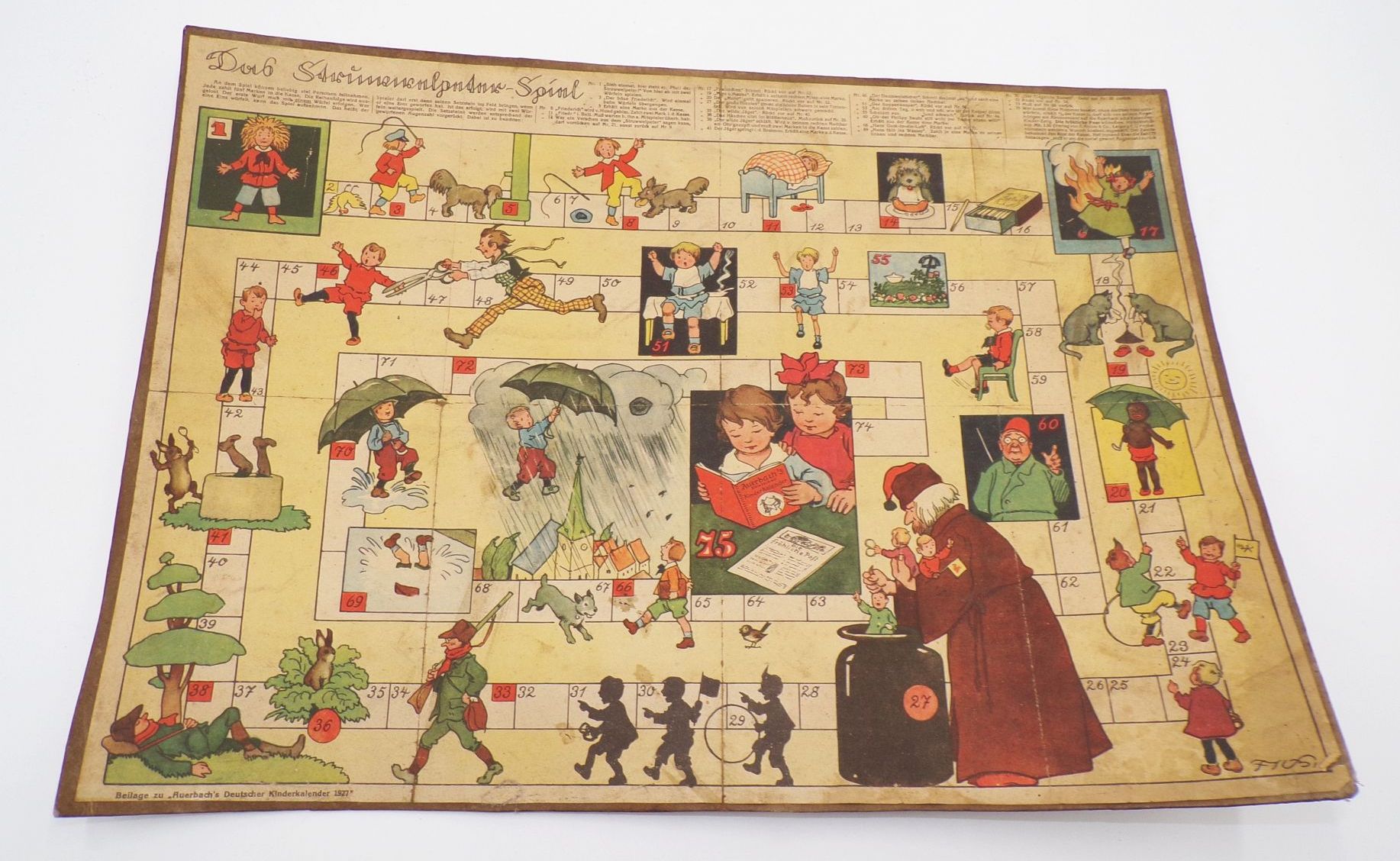 Das Struwwelpeter Spiel Fritz Baumgarten Auerbach Beilage 1927