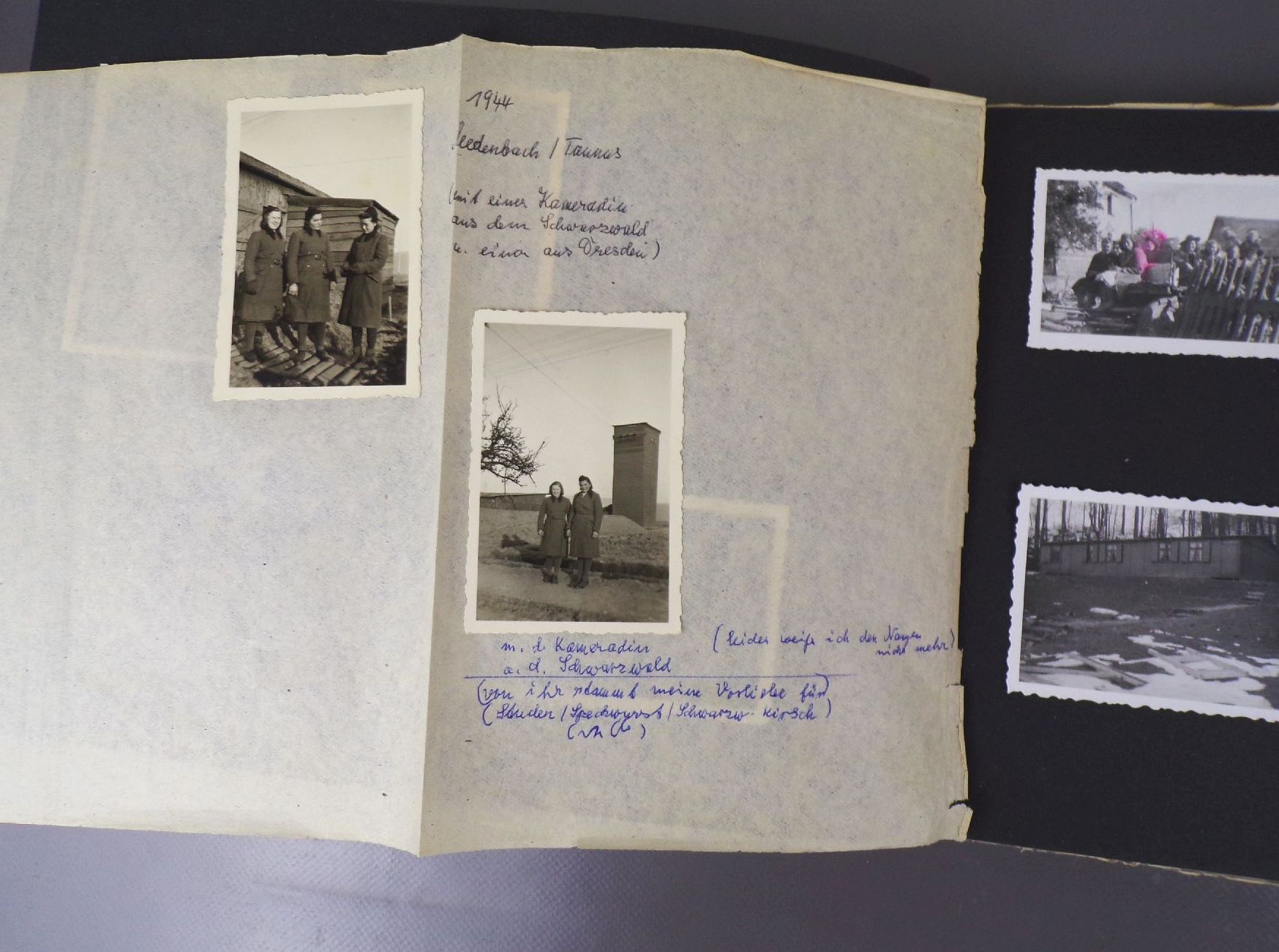 Altes Fotoalbum weiblicher RAD Alltag Ausflug 1949 Altes Fotoalbum weiblicher RAD Alltag Ausflug 1949