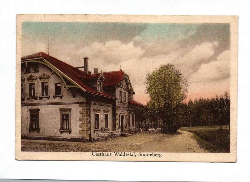Ak Gasthaus Waldestal Sonneberg Postkarte 1932