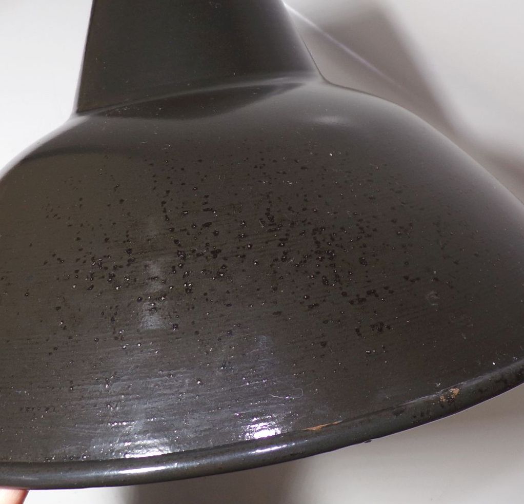 Alter Fabriklampenschirm Emaille Lampenschirm Durchmesser 38 cm