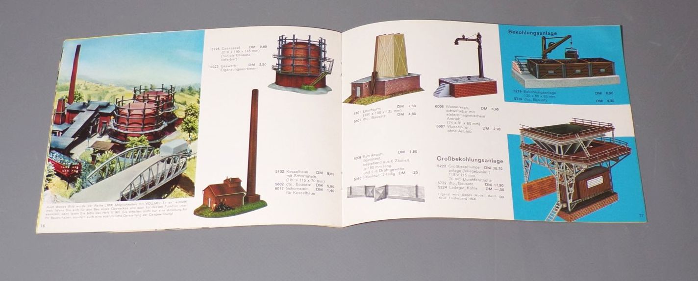 Vollmer 1965 1966 Katalog Modelleisenbahn 
