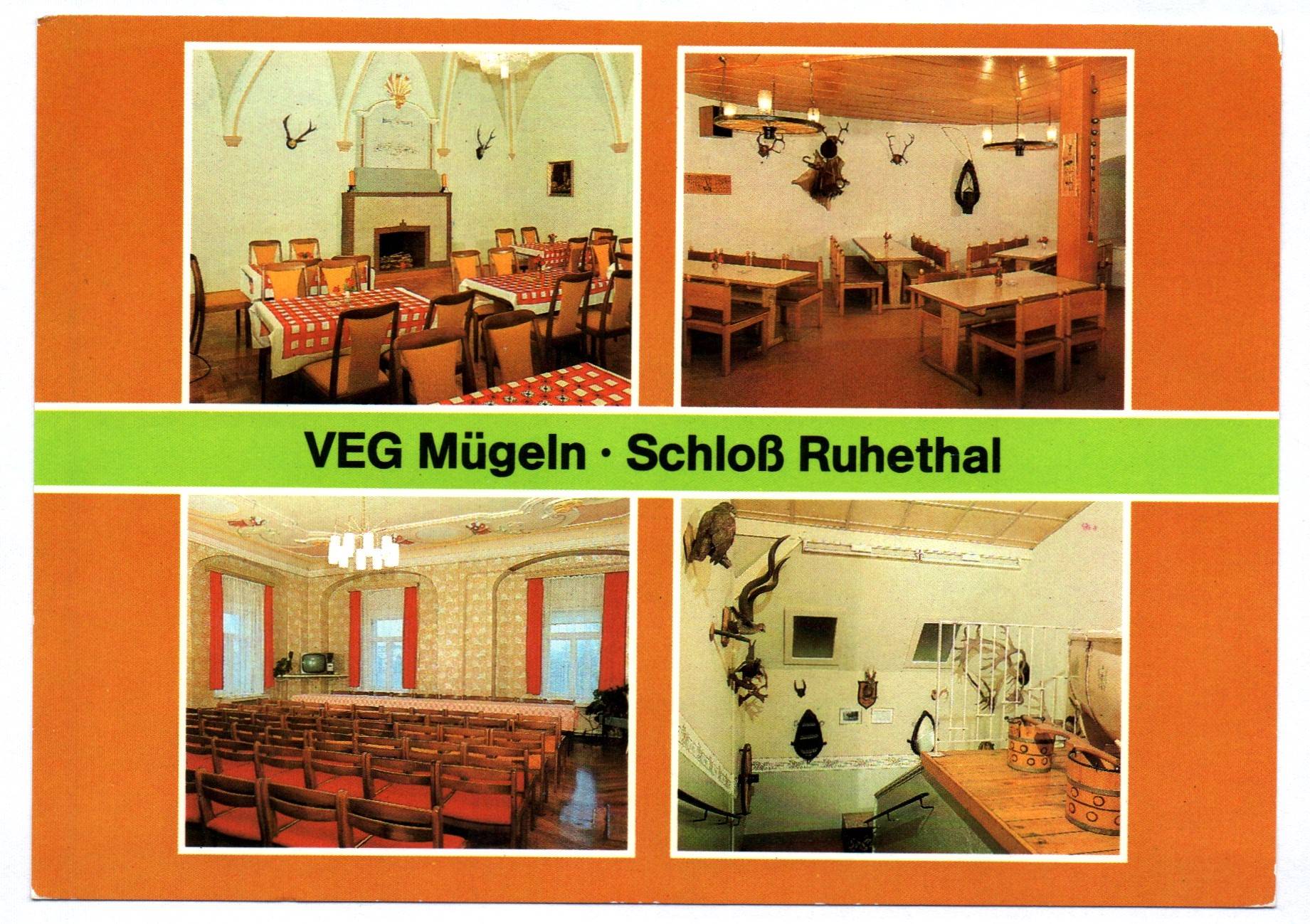 Ak VEG Mügeln Kreis Oschatz Schloß Ruhetal 1984