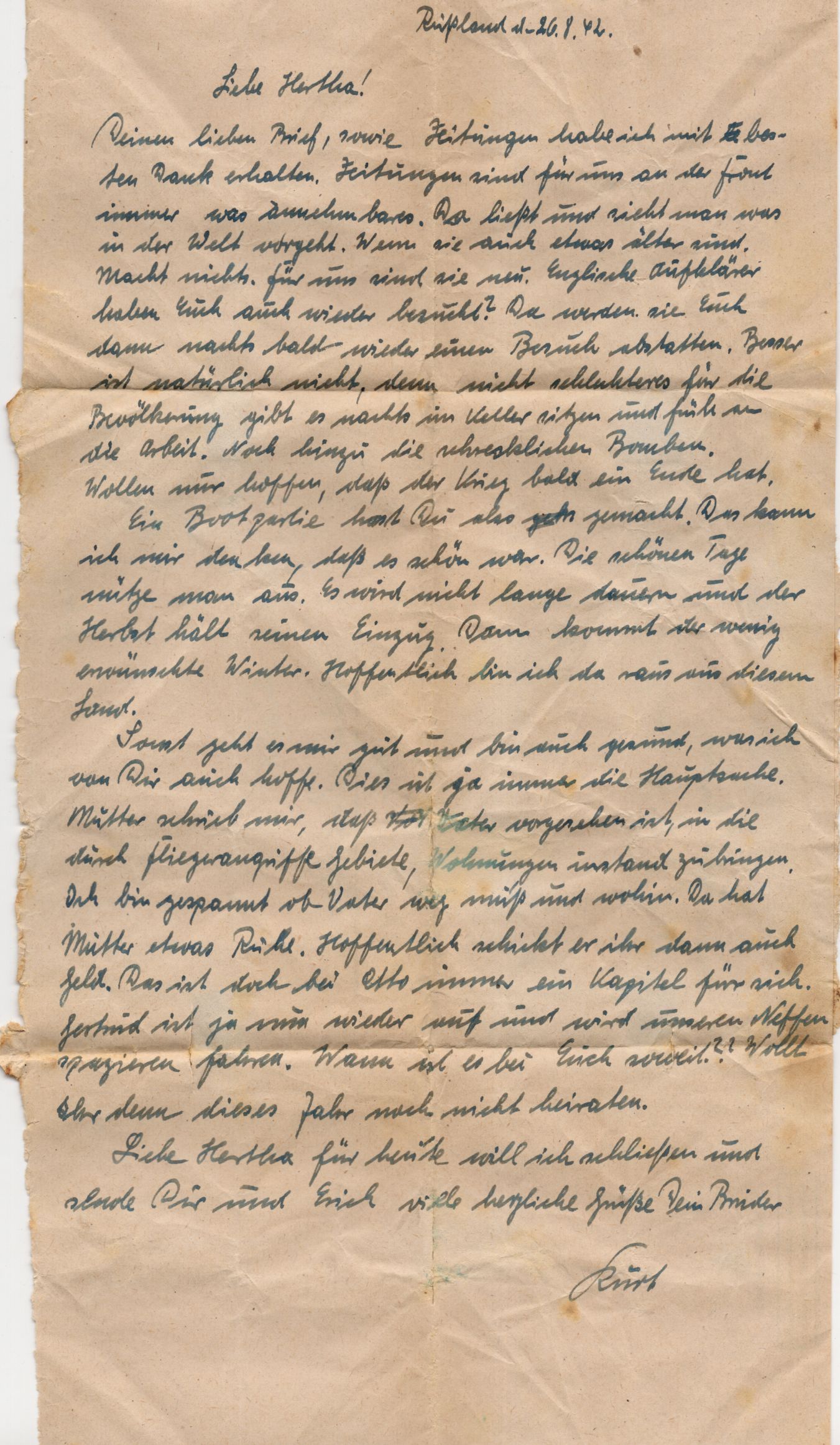 Feldpost Nachlass 2 Wk Infanterie Luftwaffe Atlantik Russland