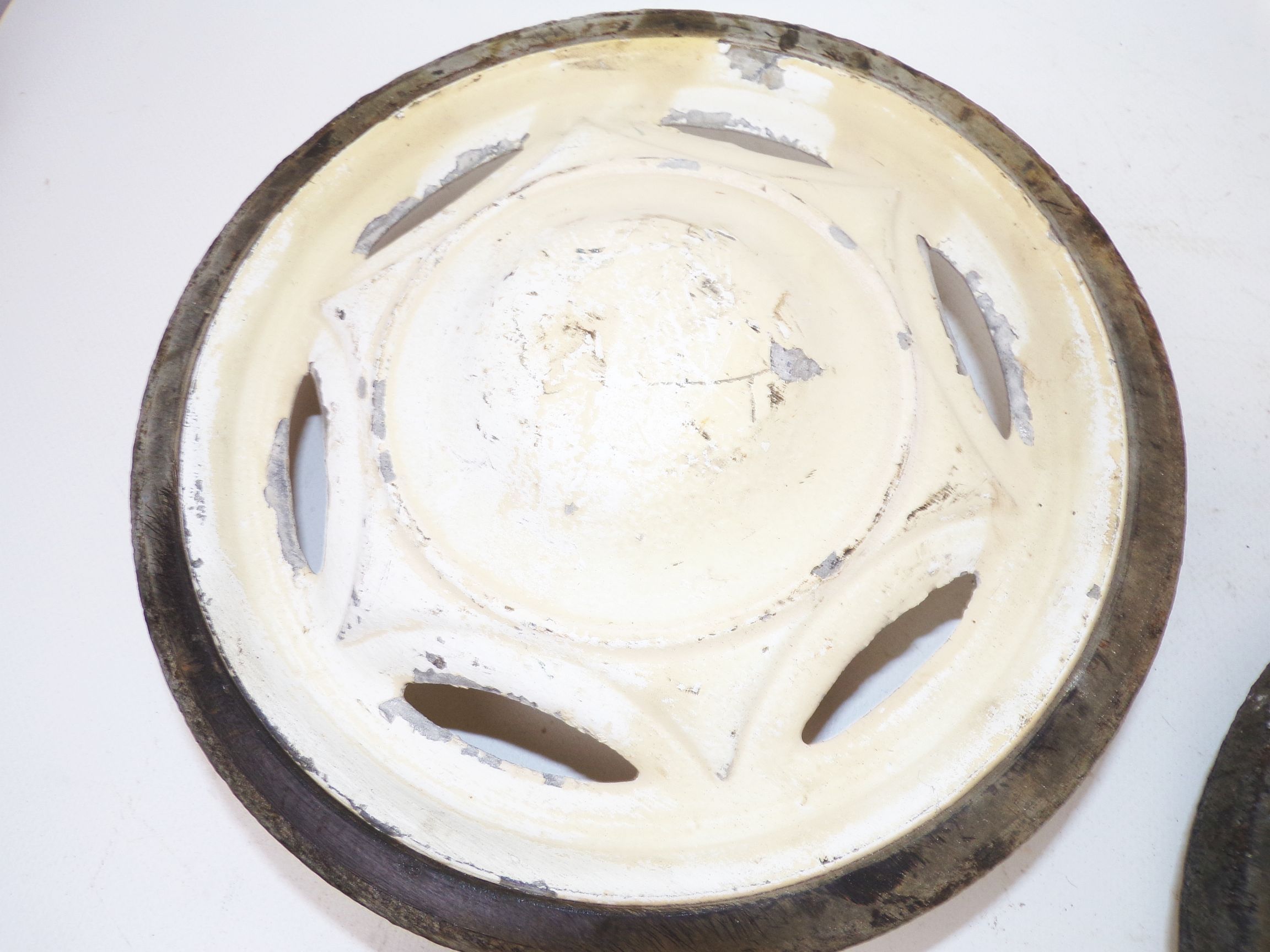 Alte Metallräder Kinderwagen Durchmesser 21 cm Rad Gummi Ersatzrad 