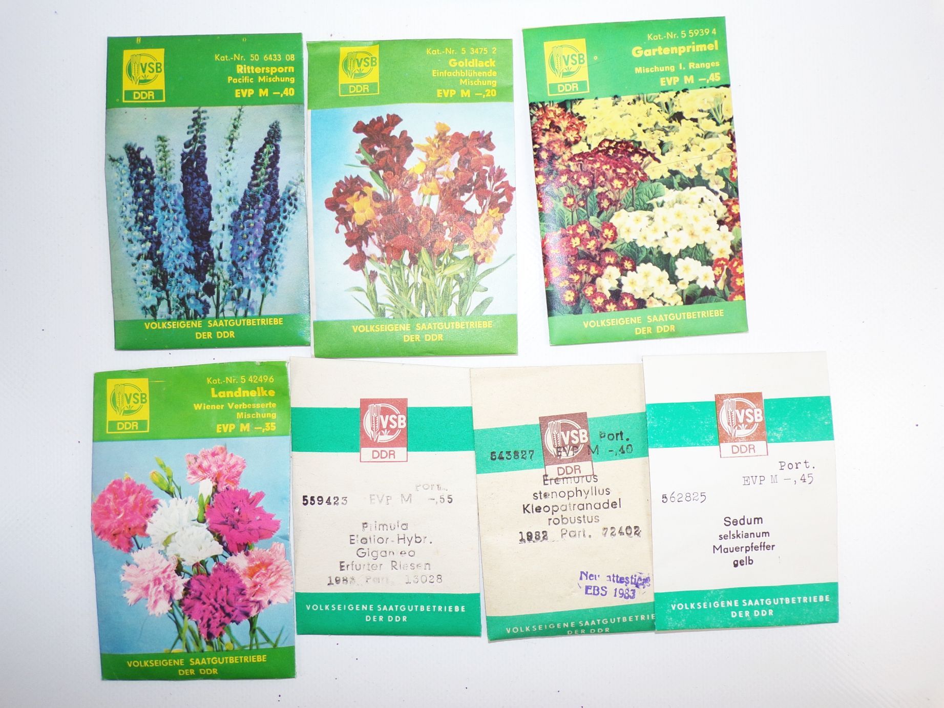 Für Freude schöner Gärten DDR VEB Erfurter Pflanzen und Samenzucht Saatgut