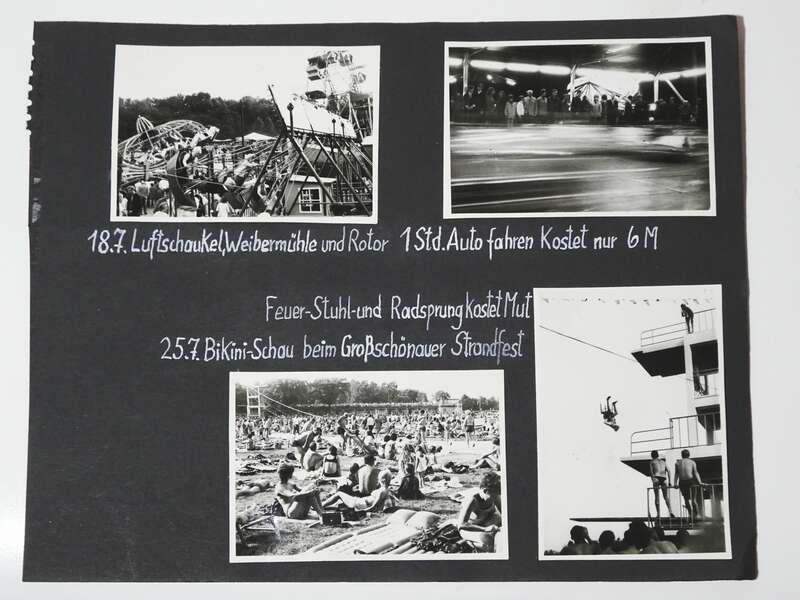 10 x Foto Baggersee Hagenwerder III Luftschaukel Größschönau Strandfest 1971 DDR 