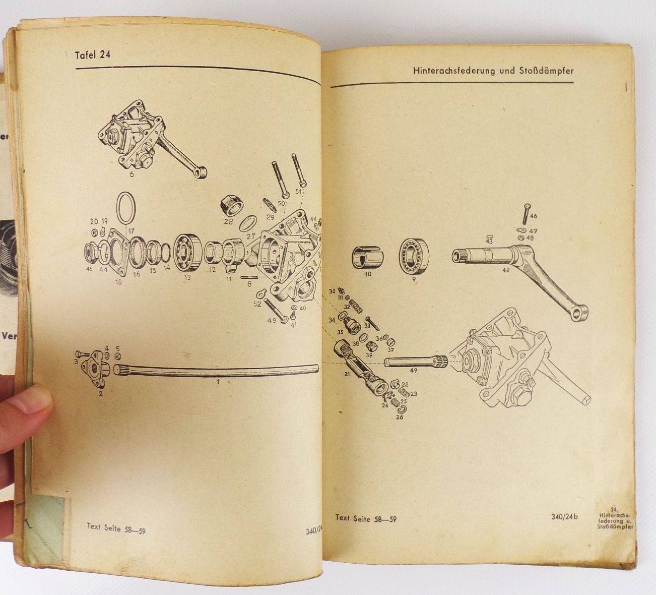 Ersatzteilliste für den EMW Kraftwagen 2 Liter 55 PS 6 Zylinder Limousine