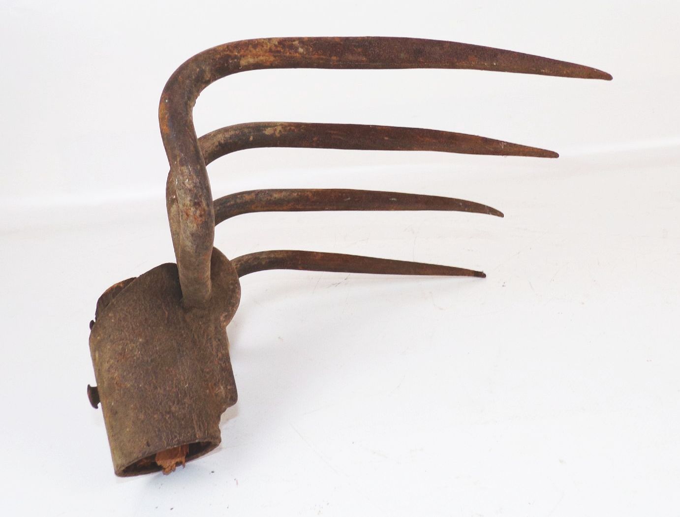 Alte Eisen Harke Gartengerät 5 Zinken Grubber 